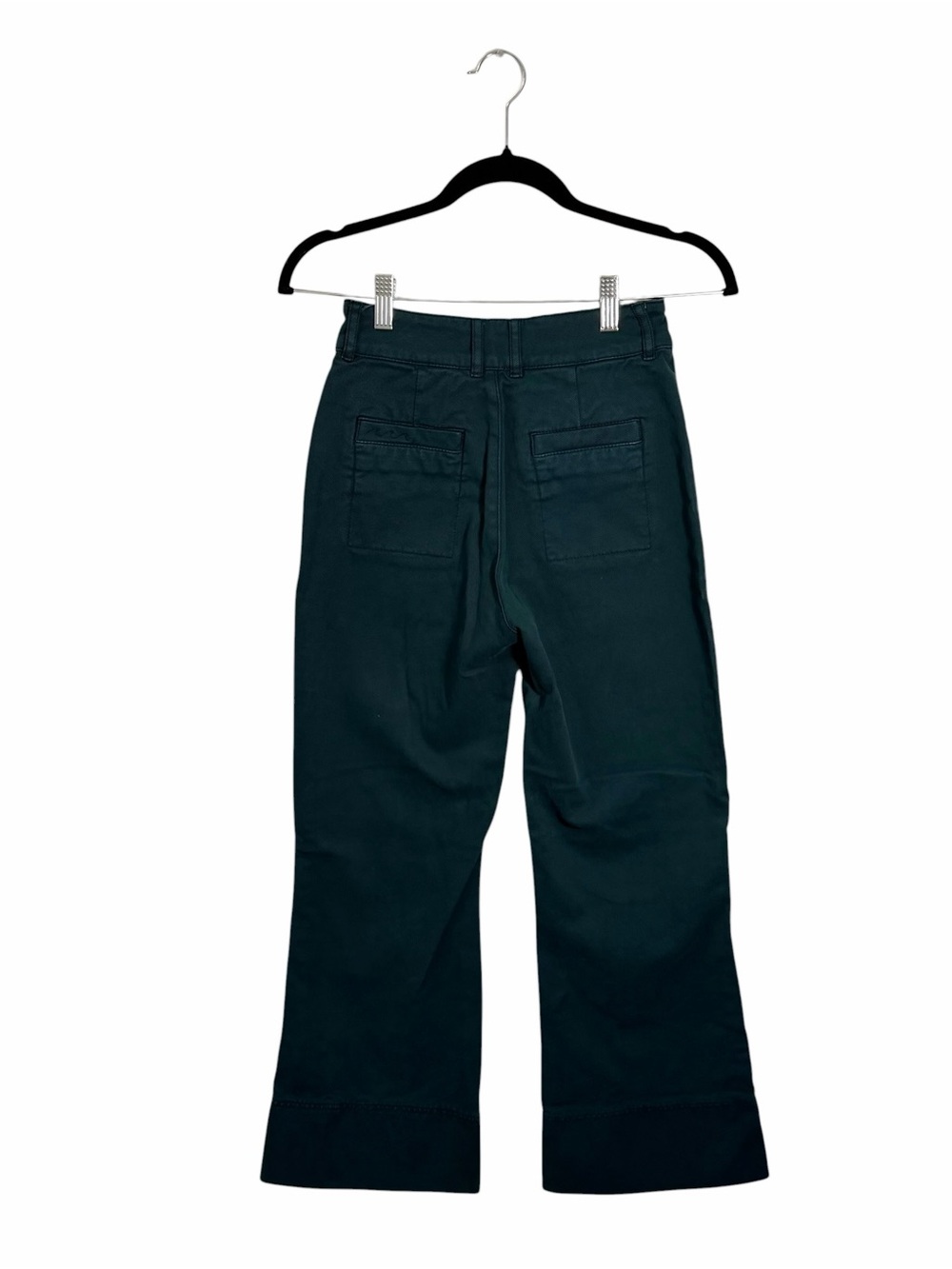 Faherty High Rise Patch Pocket Cropped Wide Leg Pants Size 25 - Picture 2 of 5